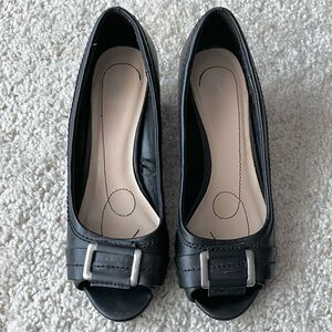 George | Black Peep-Toe Women's Shoes